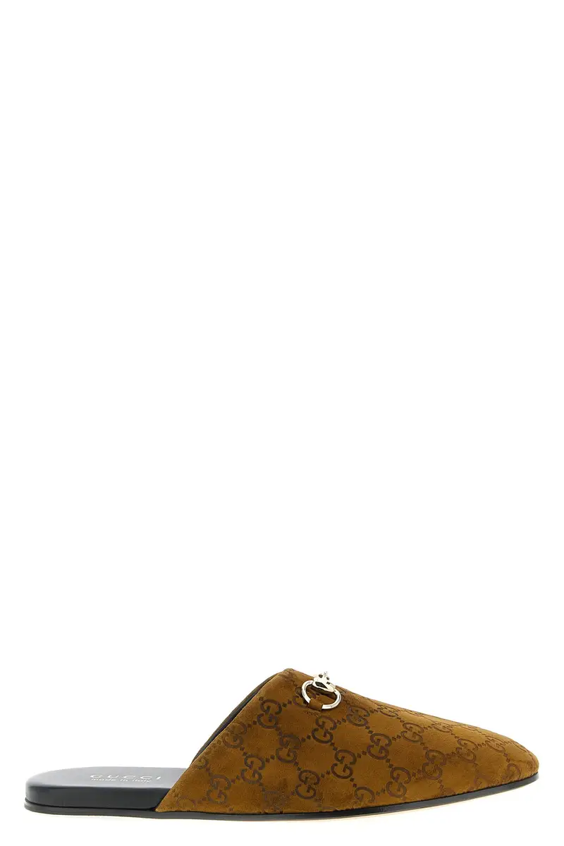 Sabot Suede Morsetto Marrone