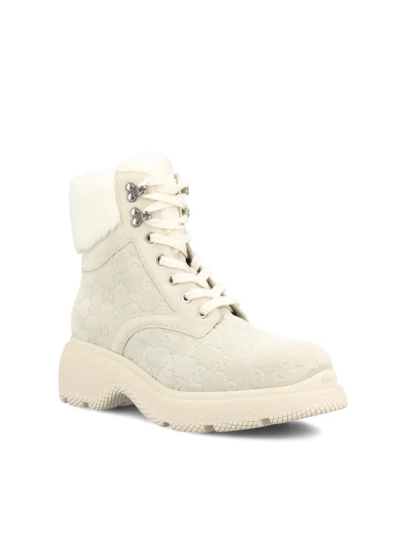 Stivaletto In Pelle BIANCO miniatura 2