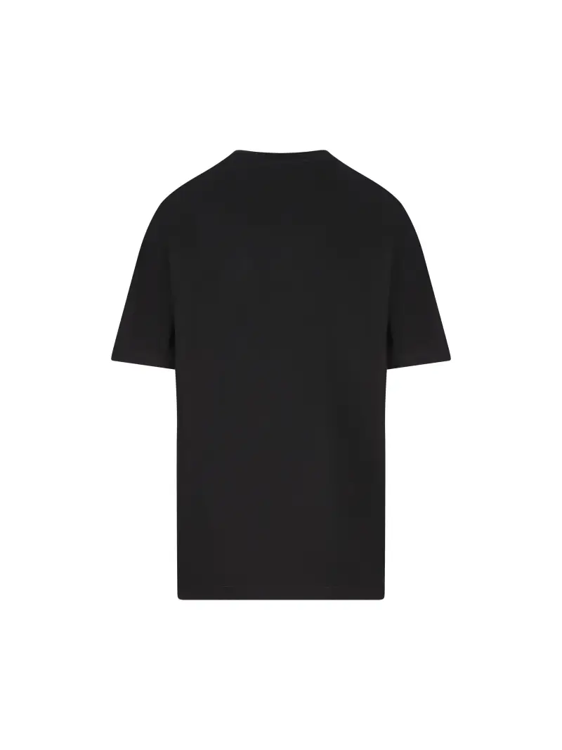 T-Shirt In Cotone NERO miniatura 2