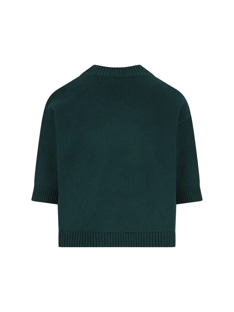 Top In Lana VERDE miniatura 2