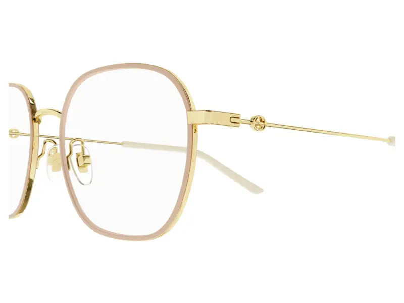 Unisex GG1198OA 002 Montature da vista Metallo Oro / Rosa Squadrata miniatura 3