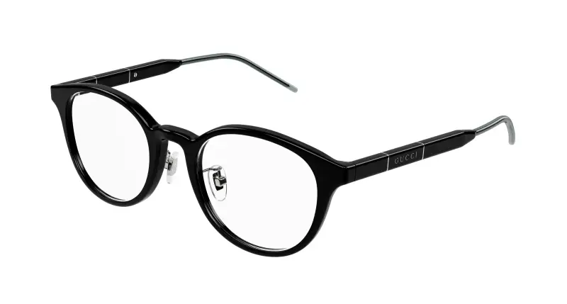 Unisex GG1229OJ 001 Montature da vista Acetato Nero Pantos
