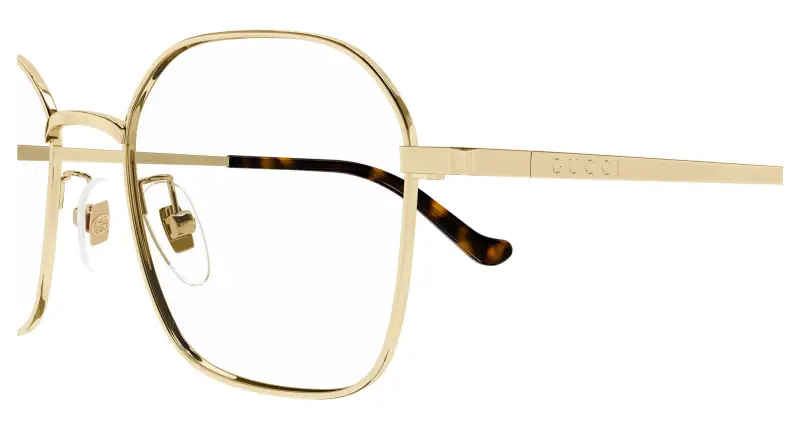 Unisex GG1611OA 001 Montature da vista Metallo Oro Trasparente Rotonda miniatura 3