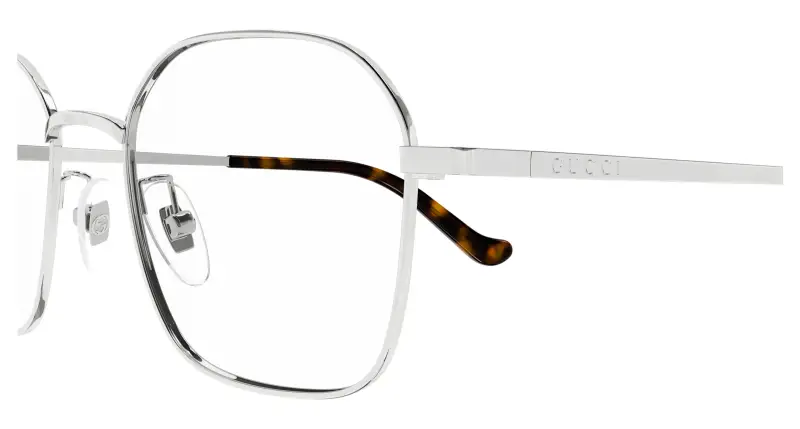 Unisex GG1611OA 002 Montature da vista Metallo Argento Trasparente Rotonda miniatura 3