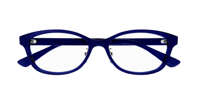 Unisex GG1612OJ 003 Montature da vista Acetato Blu Trasparente Rotonda miniatura 2