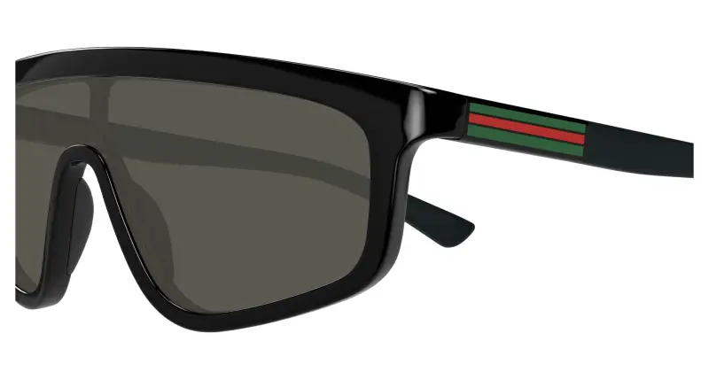 Unisex GG1736S 001 Occhiali da sole Iniettato Nero Grigio Maschera miniatura 3