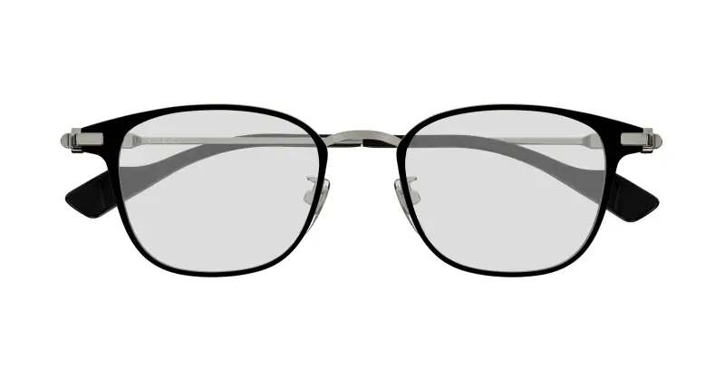 Unisex GG1740OK 003 Montature da vista Titanio Nero Trasparente Rotonda miniatura 2