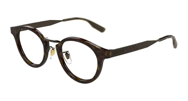 Unisex GG1743OJ 003 Montature da vista Acetato Havana Trasparente Rotonda
