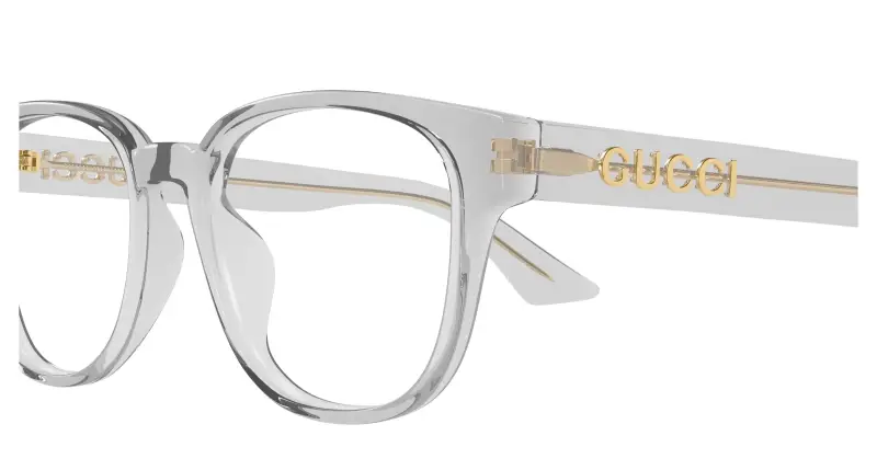 Unisex GG1746OA 003 Montature da vista Acetato Grigio Trasparente Rotonda miniatura 3