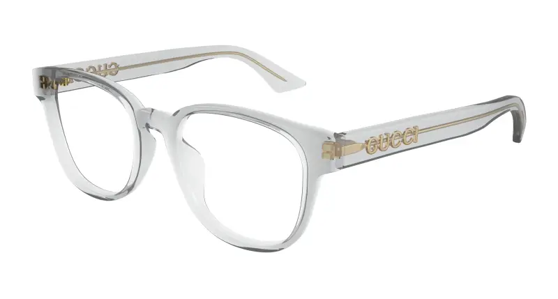 Unisex GG1746OA 003 Montature da vista Acetato Grigio Trasparente Rotonda