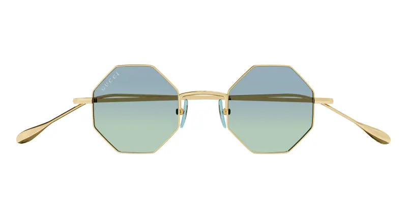 Unisex GG1814S 004 Occhiali da sole Metallo Oro Geometrica miniatura 2