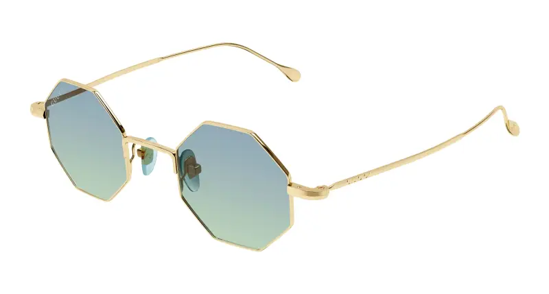 Unisex GG1814S 004 Occhiali da sole Metallo Oro Geometrica