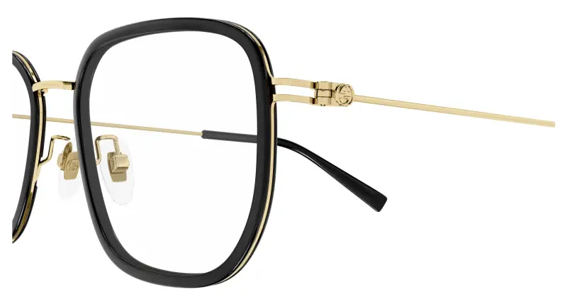 Unisex GG1852OA 001 Montature da vista Iniettato Nero Trasparente Squadrata miniatura 3