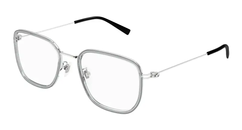 Unisex GG1852OA 004 Montature da vista Iniettato Grigio Trasparente Squadrata