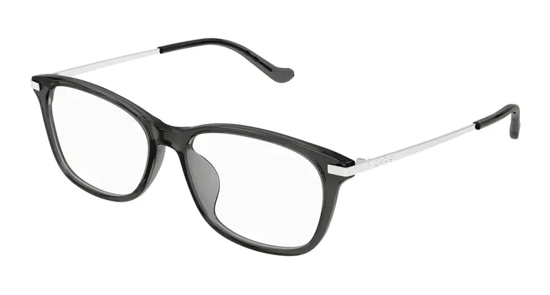 Gucci Unisex GG1902OA 003 Montature da vista Acetato Grigio Trasparente Squadrata