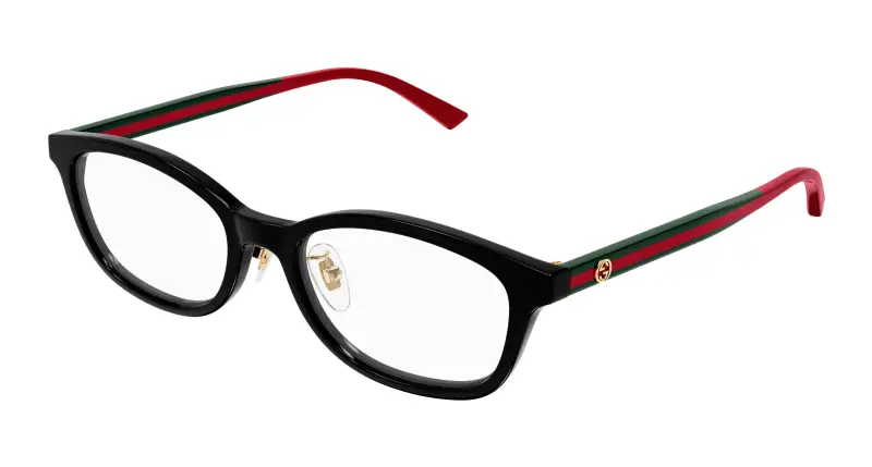 Unisex GG1903OJ 001 Montature da vista Acetato Nero Trasparente Squadrata