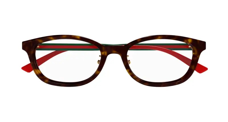 Unisex GG1903OJ 002 Montature da vista Acetato Havana Trasparente Squadrata miniatura 2