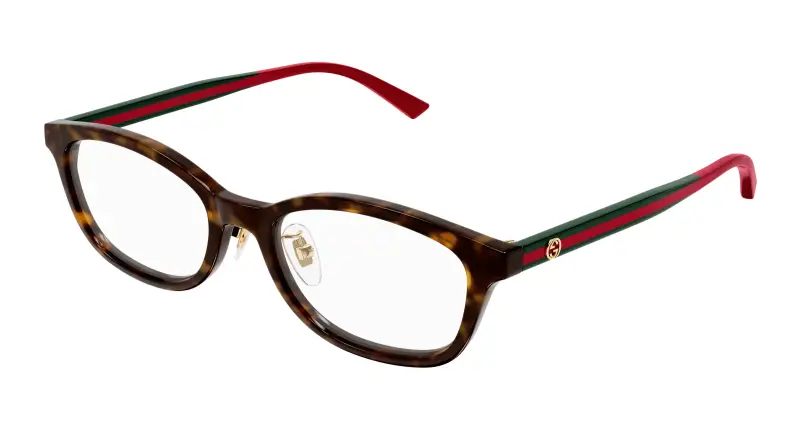 Unisex GG1903OJ 002 Montature da vista Acetato Havana Trasparente Squadrata