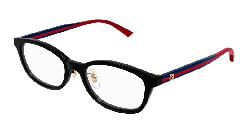 Unisex GG1903OJ 003 Montature da vista Acetato Nero Trasparente Squadrata