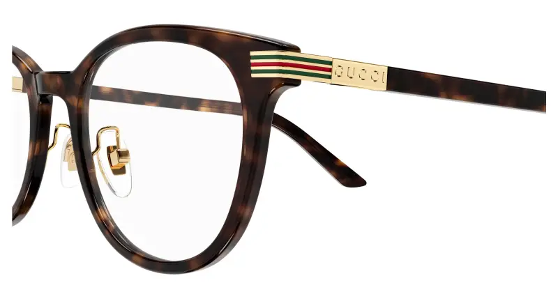 Unisex GG1905OJ 002 Montature da vista Acetato Havana Trasparente Rotonda miniatura 3