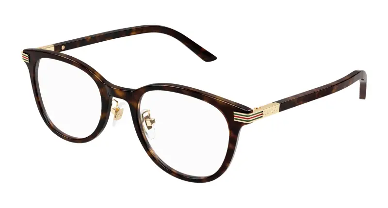 Unisex GG1905OJ 002 Montature da vista Acetato Havana Trasparente Rotonda
