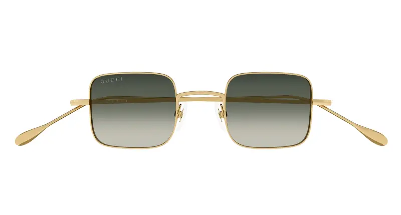 Unisex Gucci GG1813S 008 Occhiali da sole Metallo Oro Grigio Squadrata miniatura 2