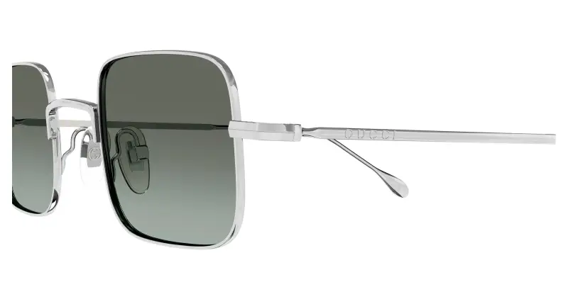 Unisex Gucci GG1813S 010 Occhiali da sole Metallo Argento Marrone Squadrata miniatura 3