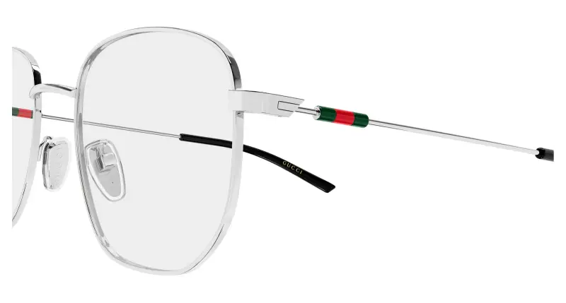 Unisex Gucci GG2140OK 002 Montature da vista Metallo Argento Trasparente Rotonda miniatura 3