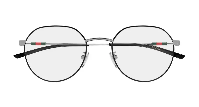 Unisex Gucci GG2141OK 002 Montature da vista Metallo Nero Trasparente Rotonda miniatura 2