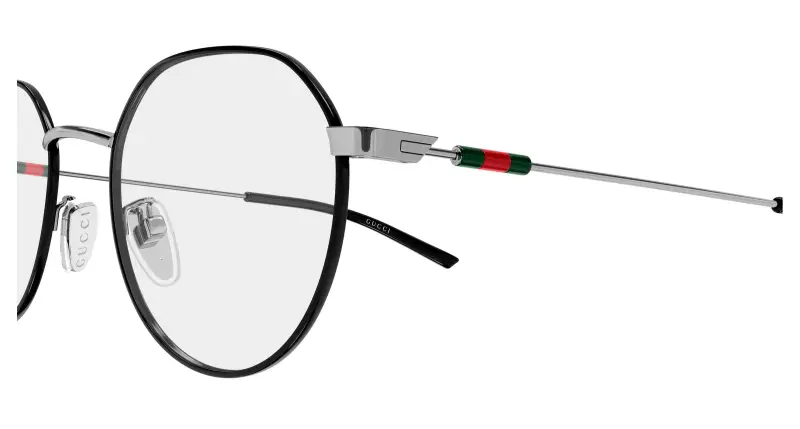 Unisex Gucci GG2141OK 002 Montature da vista Metallo Nero Trasparente Rotonda miniatura 3