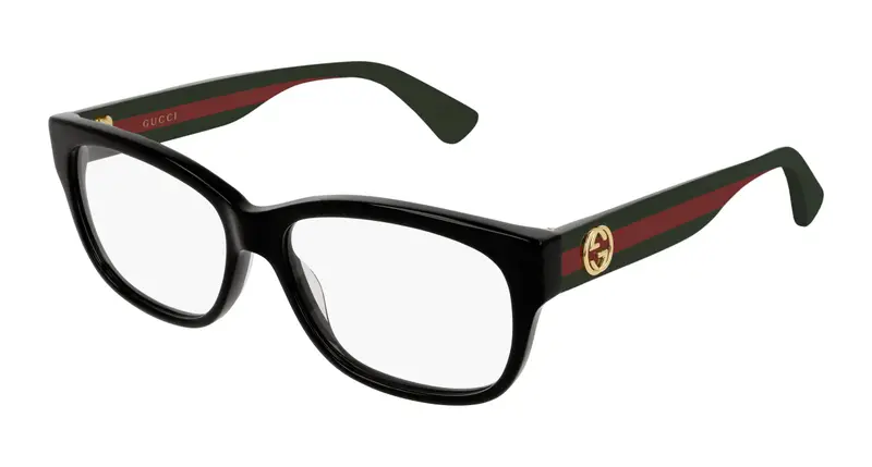 Gucci Uomo GG0278O 011 Montature da vista Acetato Nero  Squadrata
