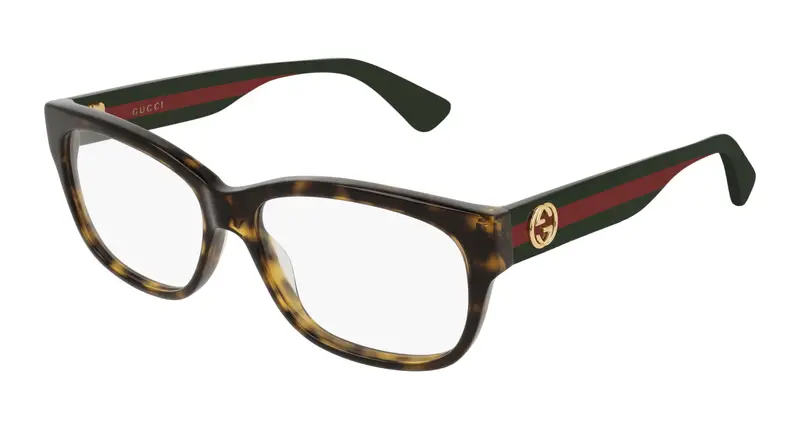 Gucci Uomo GG0278O 012 Montature da vista Acetato Havana  Squadrata