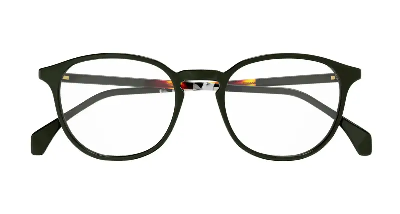 Uomo GG0551O 023 Montature da vista Acetato Verde Trasparente Rotonda miniatura 2