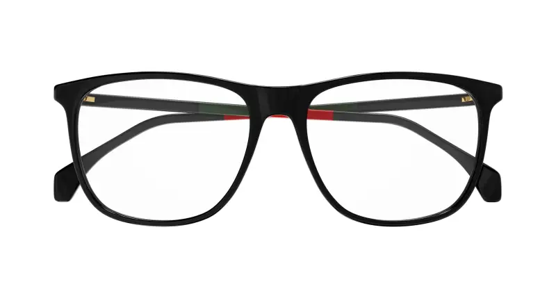 Uomo GG0554O 009 Montature da vista Acetato Nero Trasparente Squadrata miniatura 2