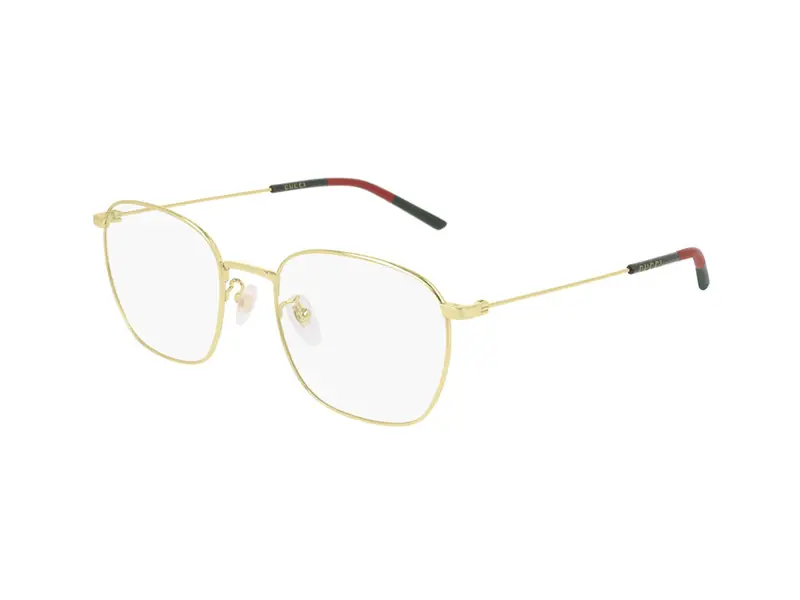 Gucci Uomo GG0681O 001 Montature da vista Metallo Oro Trasparente Squadrata