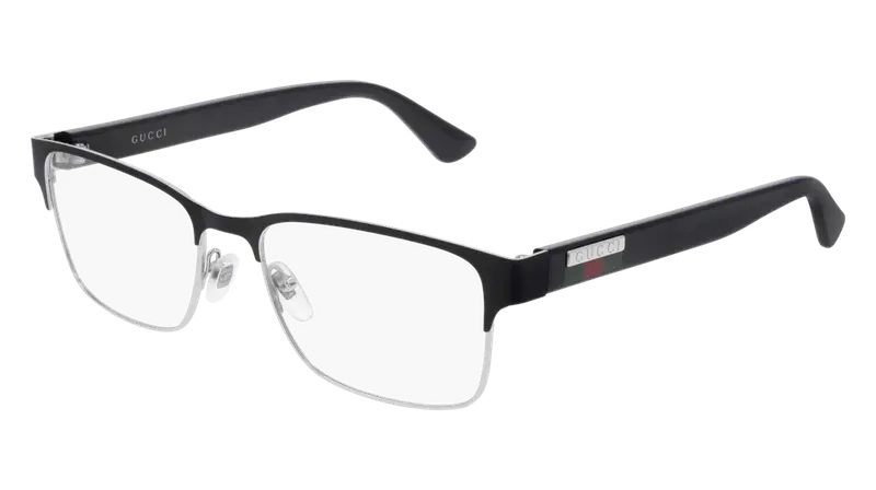 Gucci Uomo GG0750O 001 Montature da vista Metallo Nero  Squadrata