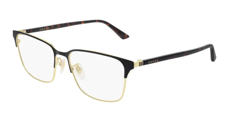 Gucci Uomo GG0756OA 002 Montature da vista Metallo Oro  Squadrata
