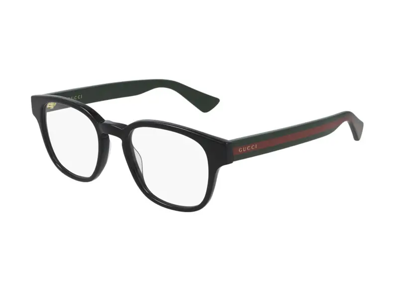Gucci Uomo GG0927O 001 Montature da vista Acetato Nero Trasparente Squadrata