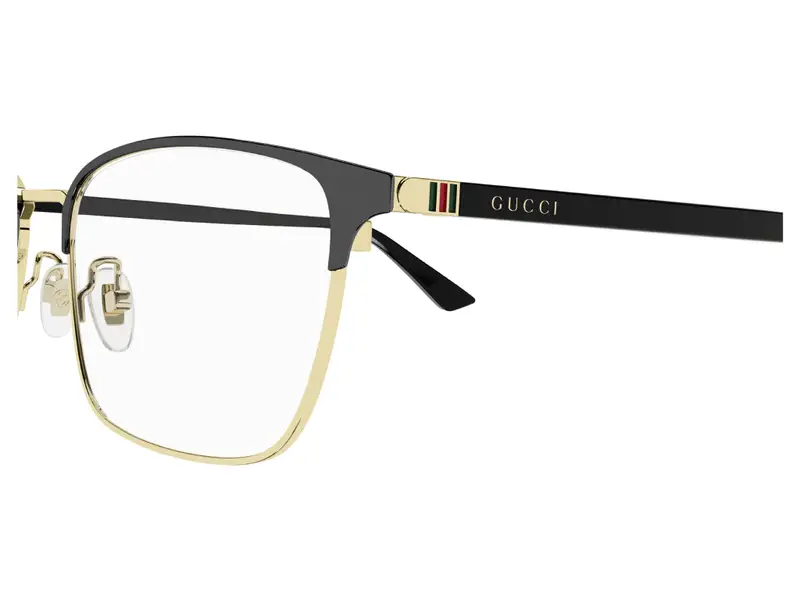 Gucci Uomo GG1124OA 001 Montature da vista Metallo Nero Squadrata miniatura 2