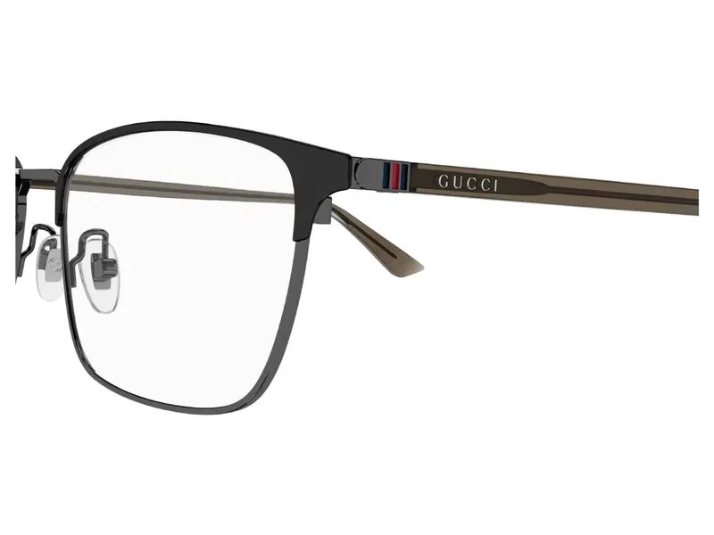 Gucci Uomo GG1124OA 003 Montature da vista Metallo Nero Squadrata miniatura 2