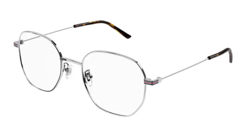 Uomo GG1125OA 003 Montature da vista Metallo Argento Geometrica