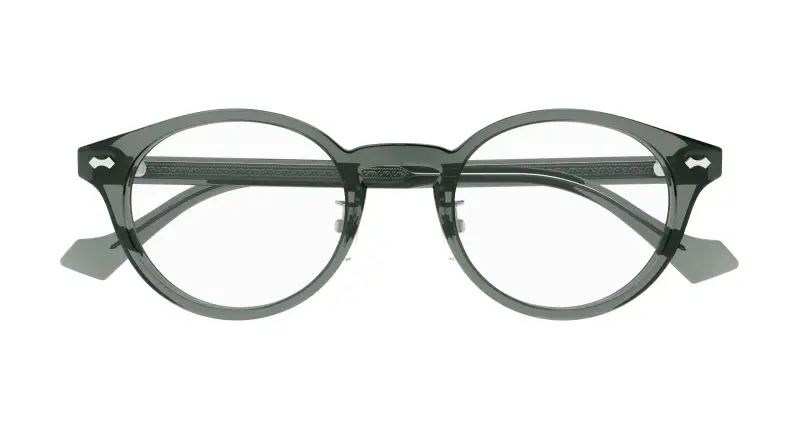 Uomo GG1127OJ 005 Montature da vista Acetato Grigio Trasparente Rotonda miniatura 2