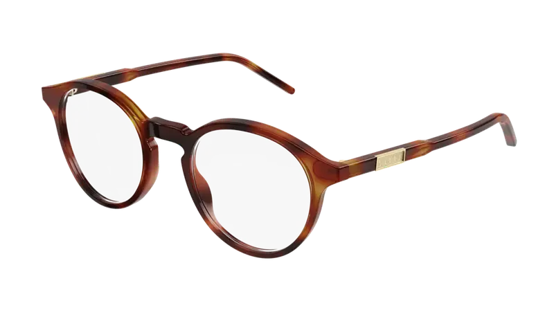 Gucci Uomo GG1160O 003 Montature da vista Acetato Havana  Rotonda