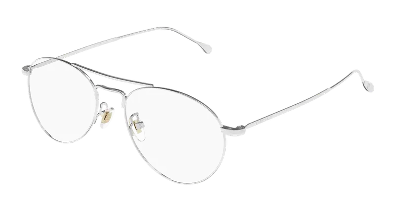 Gucci Uomo GG1187O 002 Montature da vista Metallo Argento  Pilot
