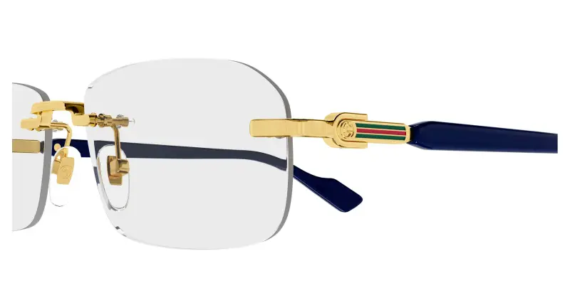 Uomo GG1221O 004 Montature da vista Metallo Oro Trasparente Squadrata miniatura 3