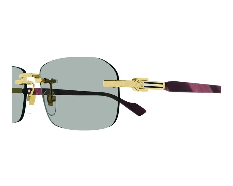 Gucci Occhiali da sole Uomo Oro 852894 miniatura 3