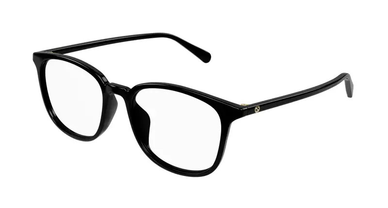 Gucci Uomo GG1230OA 002 Montature da vista Plastica Nero  Squadrata