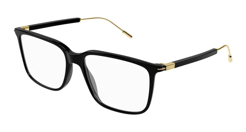 Gucci Uomo GG1273O 001 Montature da vista Plastica Nero Squadrata