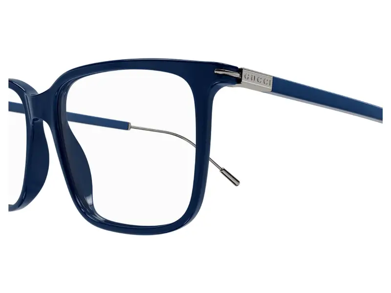 Gucci Uomo GG1273O 003 Montature da vista Plastica Blu Squadrata miniatura 2