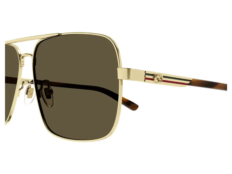 Gucci Occhiali da sole Uomo Marrone 881024 miniatura 2